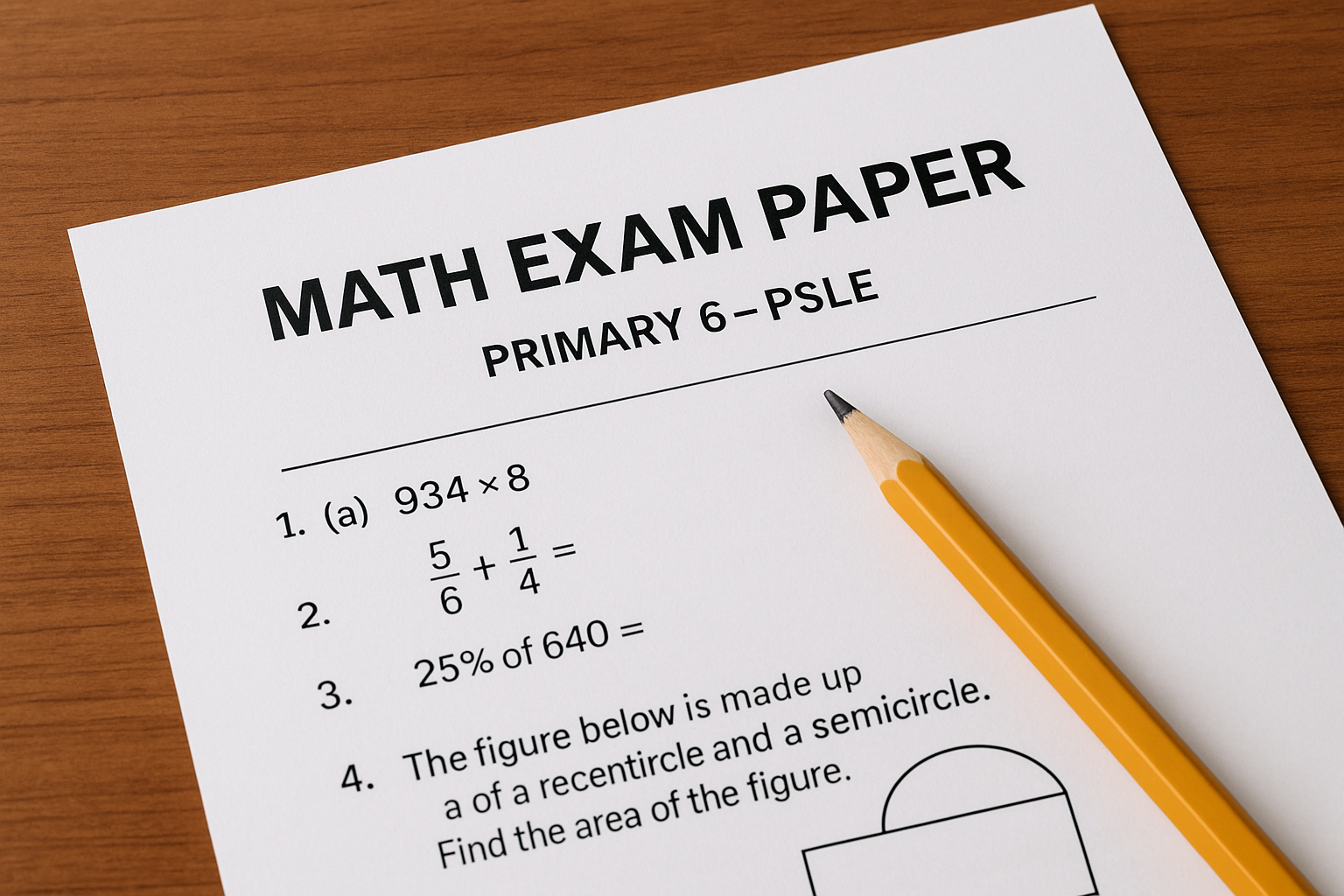 Free P6 Maths Exam Papers For Primary School Students Free P6 Maths Exam Papers For Primary School Students