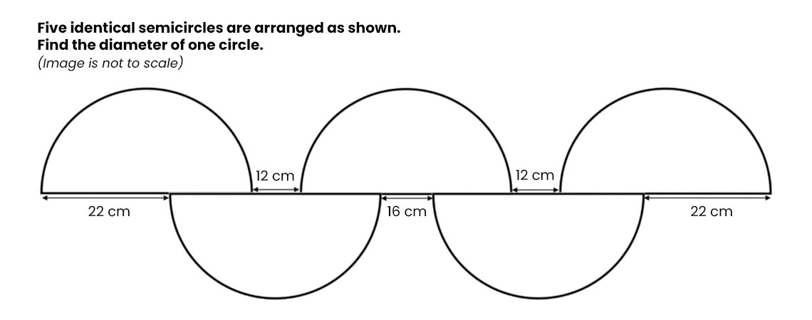 Hardest PSLE Math Questions - 2019 Semicircles